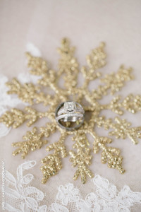 ring photo against gold glitter lace background