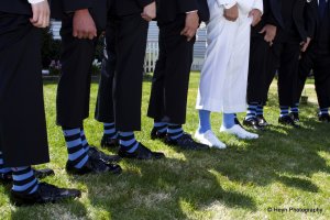 striped socks for groomsmen