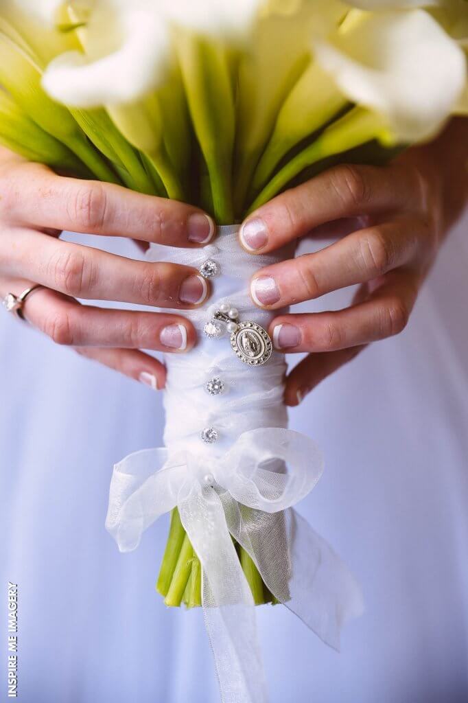 Natural bridal nails french tip